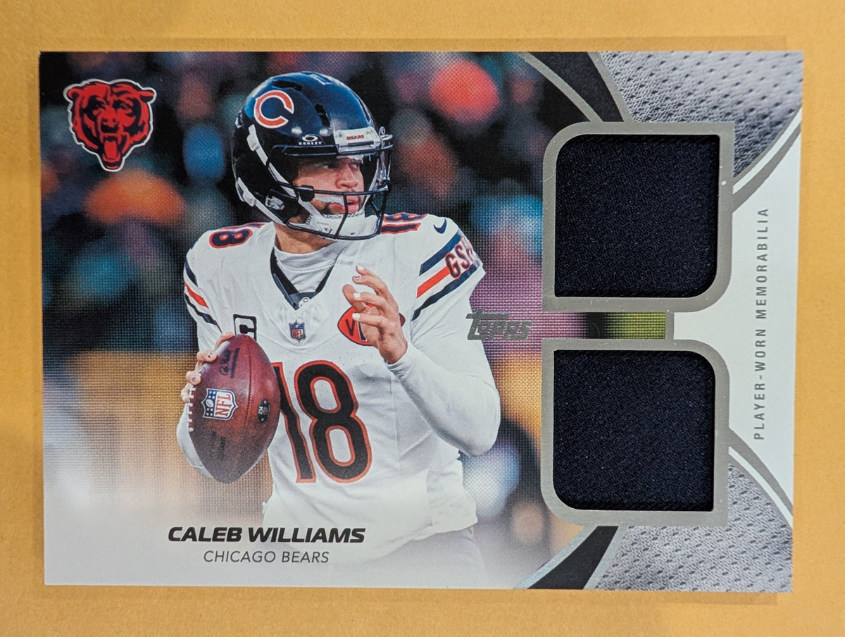 2026 Topps Football Caleb Williams Bears NFL Material Dual Relic #MDR-CW