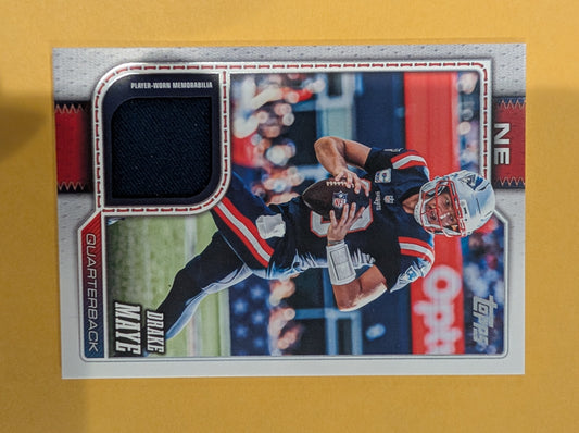 2026 Topps Football Drake Maye New England Patriots NFL Material Relic #NFLM-DM