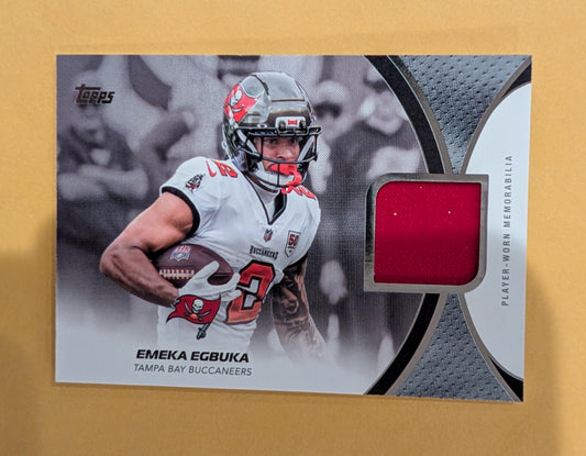 2026 Topps Football Emeka Egbuka Buccaneers NFL Material Relic #NFLM-EE