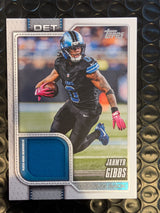 2026 Topps Football Jahmyr Gibbs NFL Material Relic