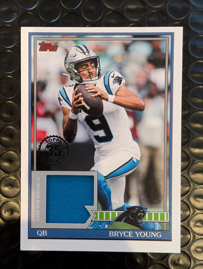 2026 Topps Football Bryce Young Panthers NFL Material Relic #NFLM-BY