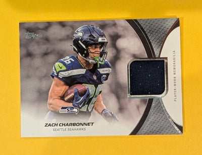 2026 Topps Football Zach Charbonnet Seattle Seahawks NFL Material Relic #NFLM-ZC