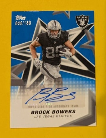 2026 Topps Football Brock Bowers Raiders NFL Stars Auto SP /150 #NFLSA-BB