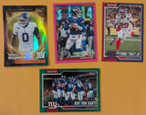 2026 Topps Football Giants 4 Card Lot - Jaxson Dart Pink SP /1000, Brian Burns