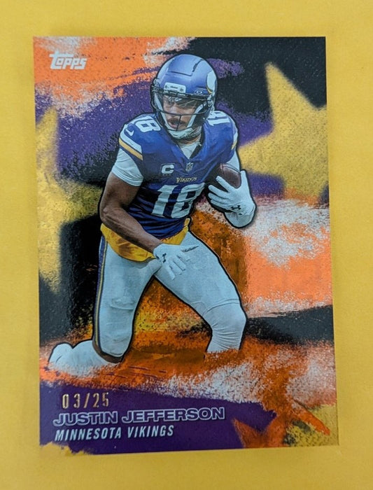 2026 Topps Football Justin Jefferson Minnesota Vikings Stars of the NFL SSP /25