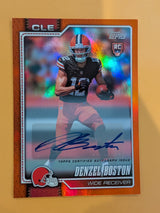 2026 Topps Football Denzel Boston Browns Real One Auto Orange SSP /25 RC #322