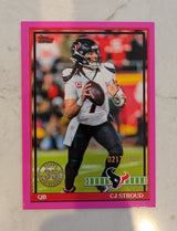 2026 Topps Football C.J. Stroud 1991 Topps Pink SP /1000 #91TF-45