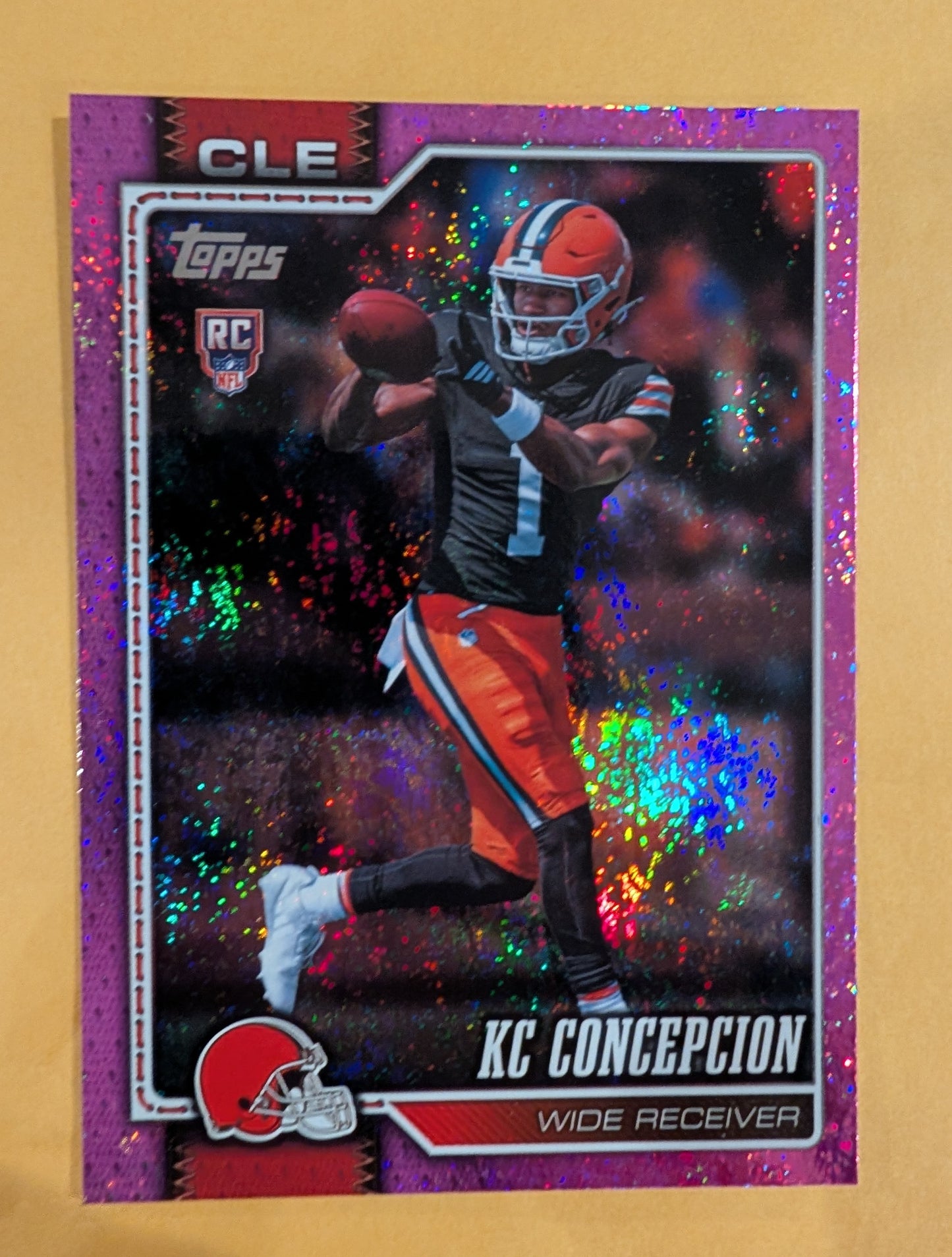 2026 Topps Football KC Concepcion Cleveland Browns Pink Holo Foil RC #323
