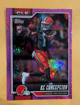2026 Topps Football KC Concepcion Cleveland Browns Pink Holo Foil RC #323