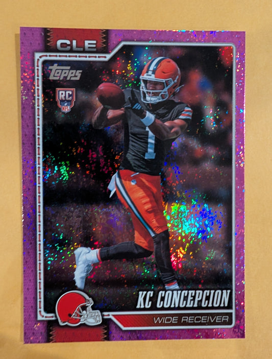 2026 Topps Football KC Concepcion Cleveland Browns Pink Holo Foil RC #323
