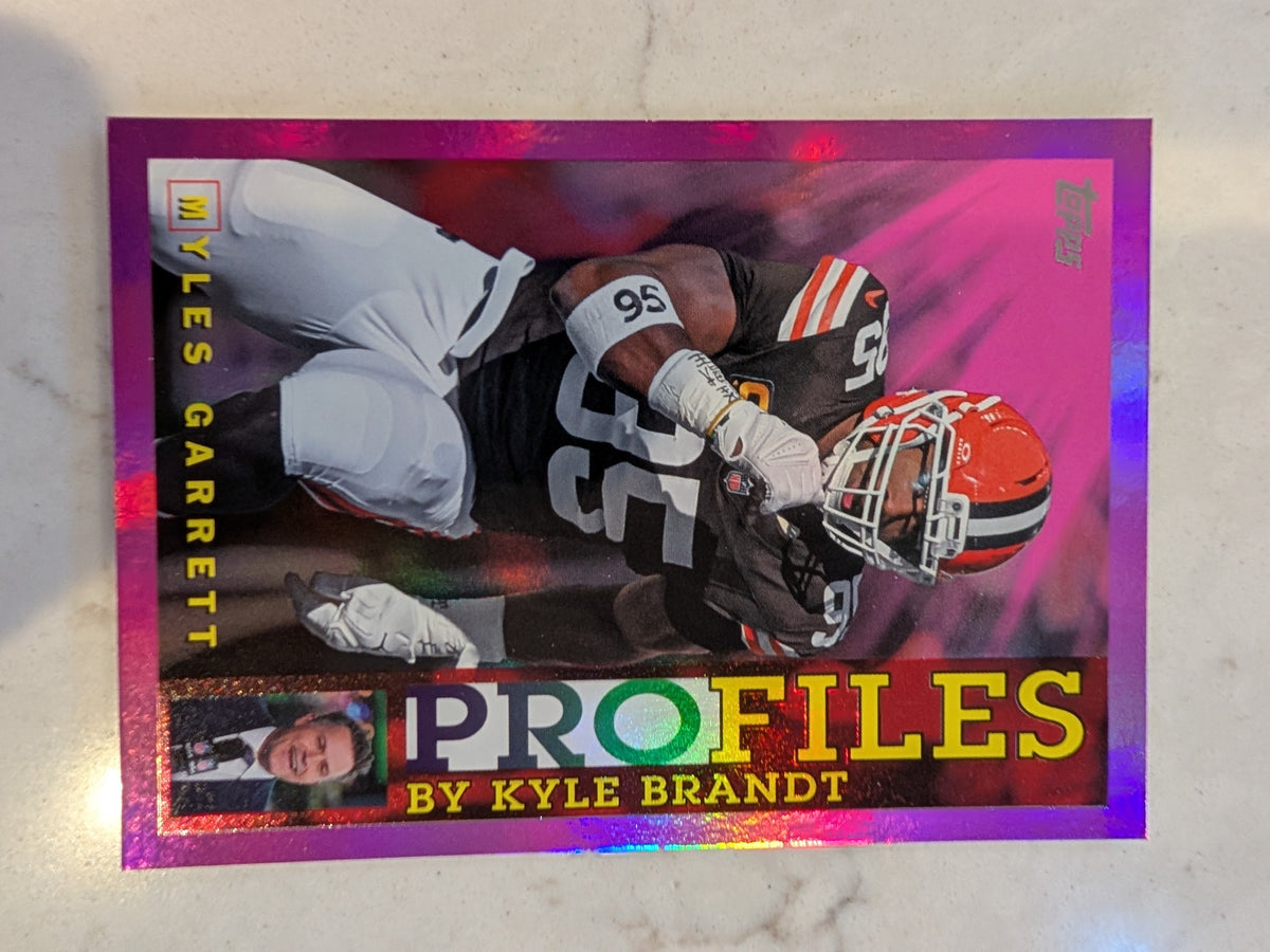 2026 Topps Football Myles Garrett Browns Topps Profiles Pink #TP-9
