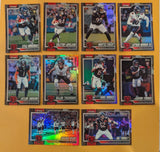2026 Topps Football Bears Leather Foil Lot 10 Cards - Rome Odunze, Luther Burden