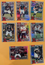 2026 Topps Football Bears Topps Logo Foil Lot 8 Cards - Caleb Williams, Odunze