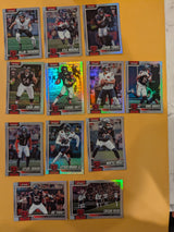 2026 Topps Football Bears Rainbow Foil Lot 12 Cards - Caleb Williams, Odunze
