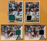 2026 Topps Football Eagles 4 Card Rookie Relic Lot - Payton, Lemon, Stowers