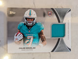 2026 Topps Football Caleb Douglas Dolphins Rookie Material Relic RC #RMC-CD