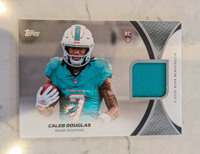 2026 Topps Football Caleb Douglas Dolphins Rookie Material Relic RC #RMC-CD