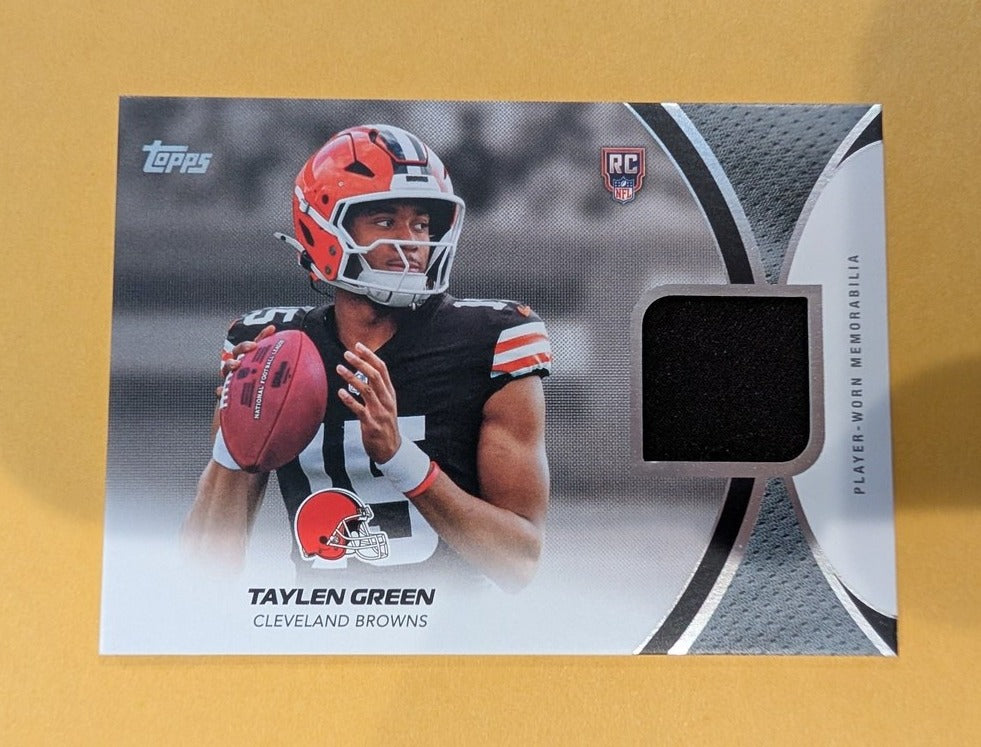 2026 Topps Football Taylen Green Browns Rookie Material Relic RC #RMC-TG