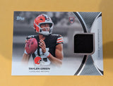 2026 Topps Football Taylen Green Browns Rookie Material Relic RC #RMC-TG