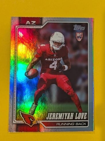 2026 Topps Football Jeremiyah Love Arizona Cardinals Rainbow Foil RC #309
