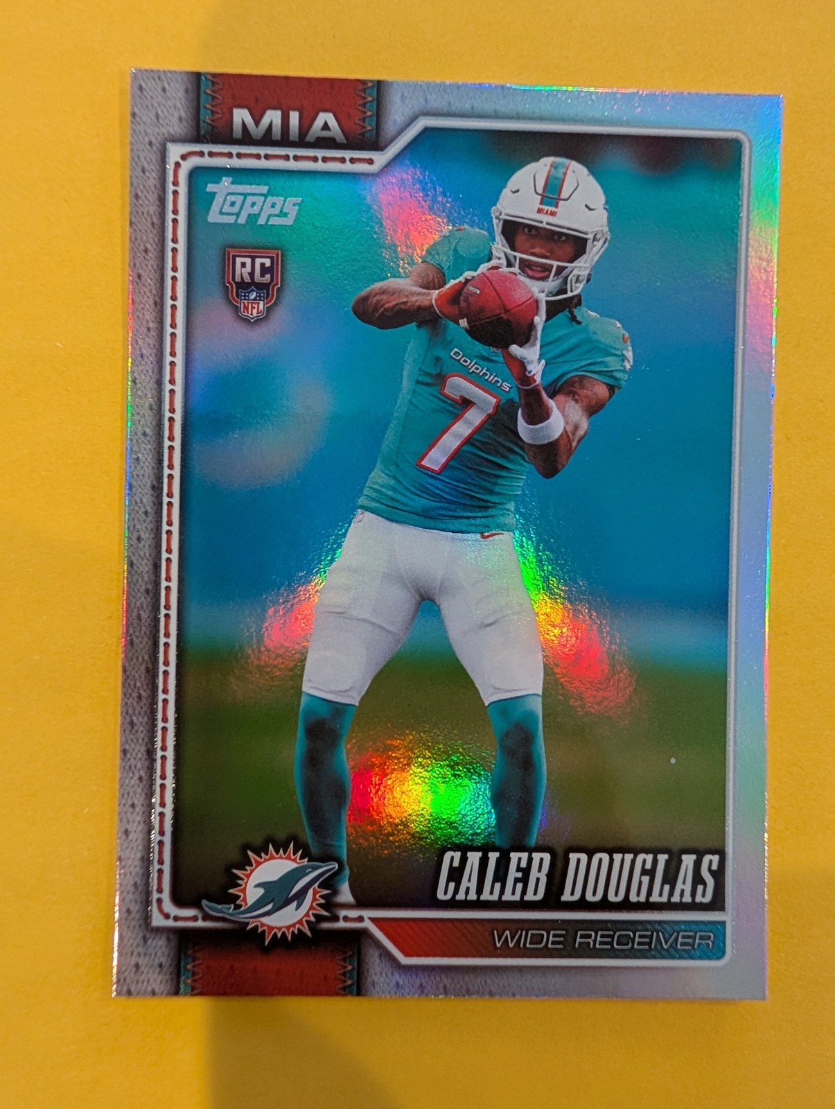2026 Topps Football Caleb Douglas Rookie #365 Rainbow Foil - front