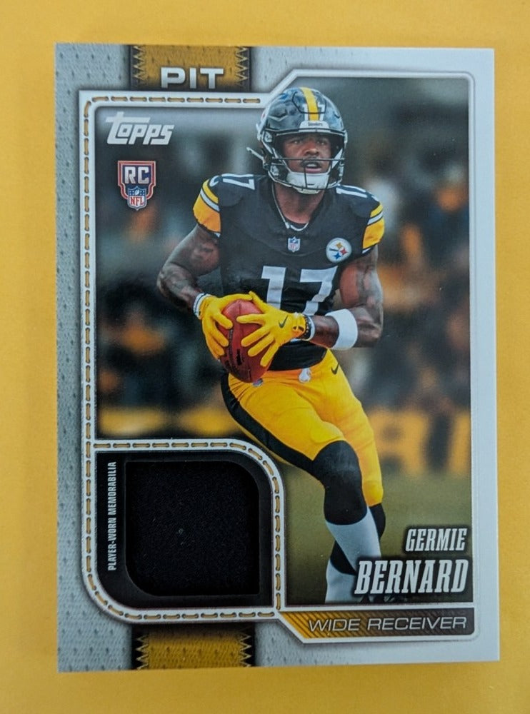 2026 Topps Football Germie Bernard Pittsburgh Steelers Rookie Real One Relic