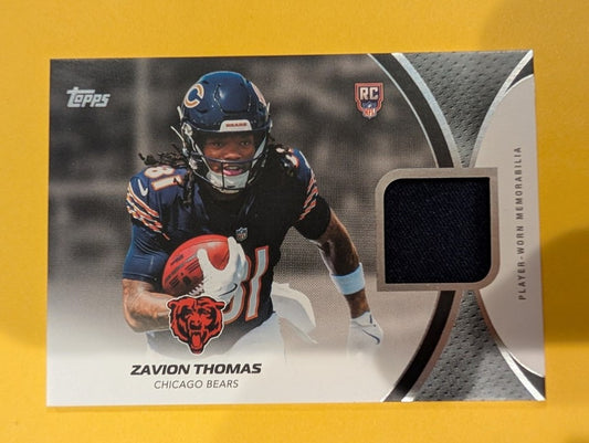 2026 Topps Football Zavion Thomas NFL Rookies Material Relic RC #RMC-ZT
