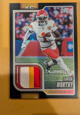 2026 Topps Football Xavier Worthy Chiefs Real One Relic Patch SSP /10 #ROR-XW