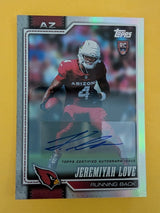 2026 Topps Football Jeremiyah Love Arizona Cardinals Rookie Real One Autograph