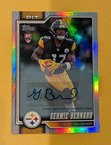 2026 Topps Football Germie Bernard Steelers Rookie Real One Autograph RC #325