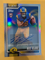 2026 Topps Football Max Klare Los Angeles Rams Rookie Real One Autograph RC #340