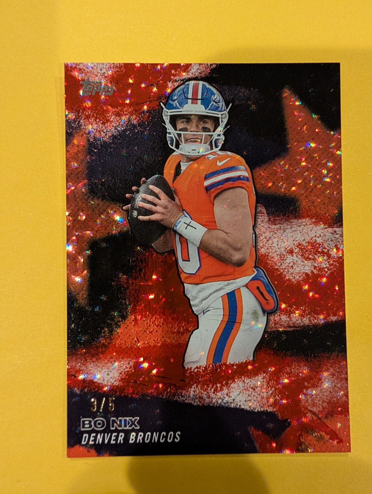 2026 Topps Football Bo Nix Stars of the NFL Red /5 - front