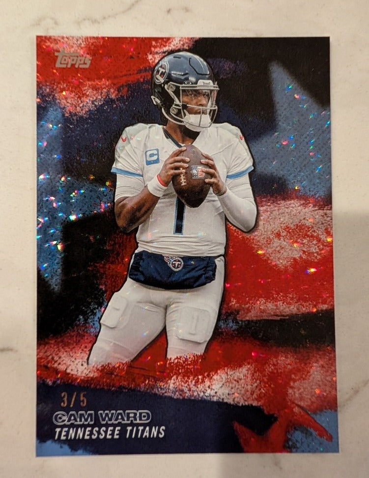 2026 Topps Football Cam Ward Titans Stars of the NFL Red SSP /5 #NFLS-25