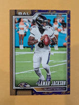 2026 Topps Football Lamar Jackson Baltimore Ravens Team Logo Border SP #13