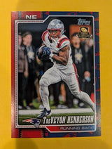 2026 Topps Football TreVeyon Henderson Patriots Team Logo Border SP #135