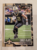 2026 Topps Football Chris Olave New Orleans Saints Team Logo Border SP #147