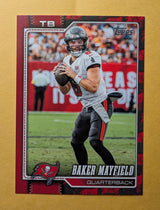 2026 Topps Football Baker Mayfield Buccaneers Team Logo Border SP #190