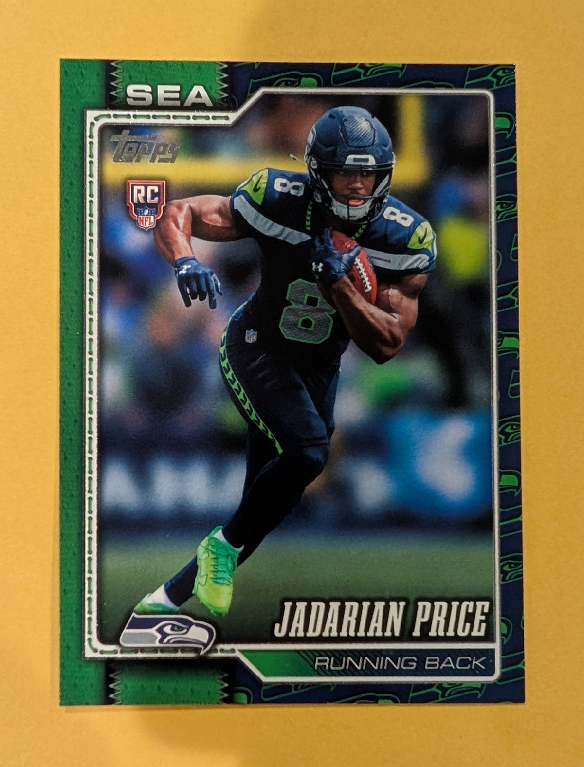 2026 Topps Football Jadarian Price Seahawks Team Logo Border SP RC #310