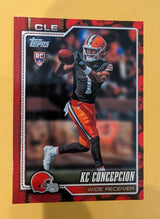 2026 Topps Football KC Concepcion Cleveland Browns Team Logo Border SP RC #323