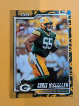 2026 Topps Football Chris McClellan Packers Team Logo Border SP RC