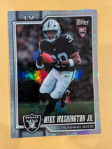 2026 Topps Football Mike Washington Jr Raiders Fanatics Topps Logo Foil RC #311