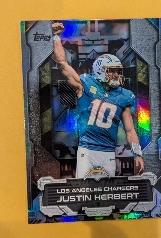 2026 Topps Football Justin Herbert Chargers Touchdown Machines Case Hit SSP