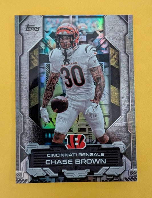 2026 Topps Football Chase Brown Bengals Touchdown Machines Case Hit SSP #TM-6