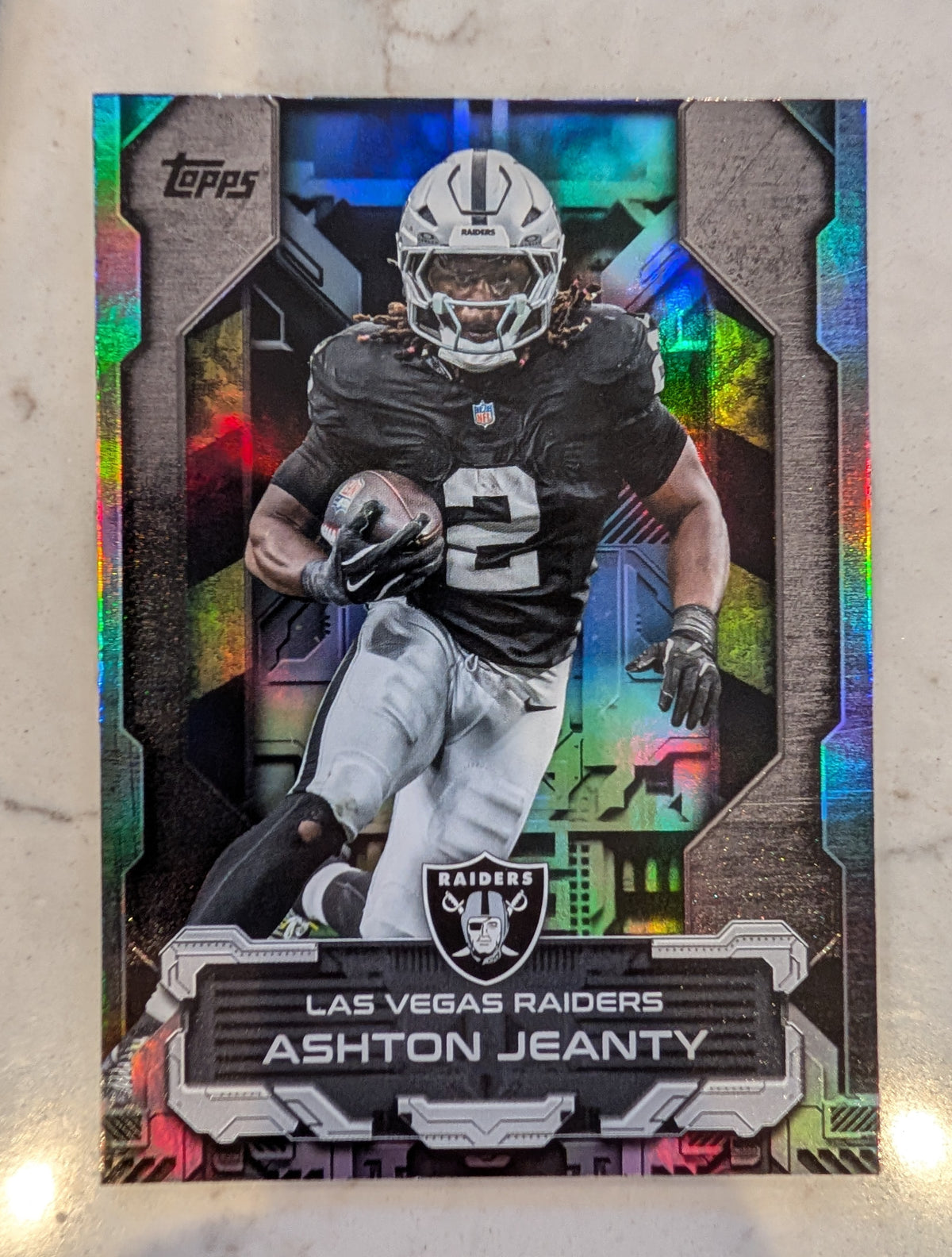 2026 Topps Football Ashton Jeanty Raiders Touchdown Machines Case Hit SSP #TM-22