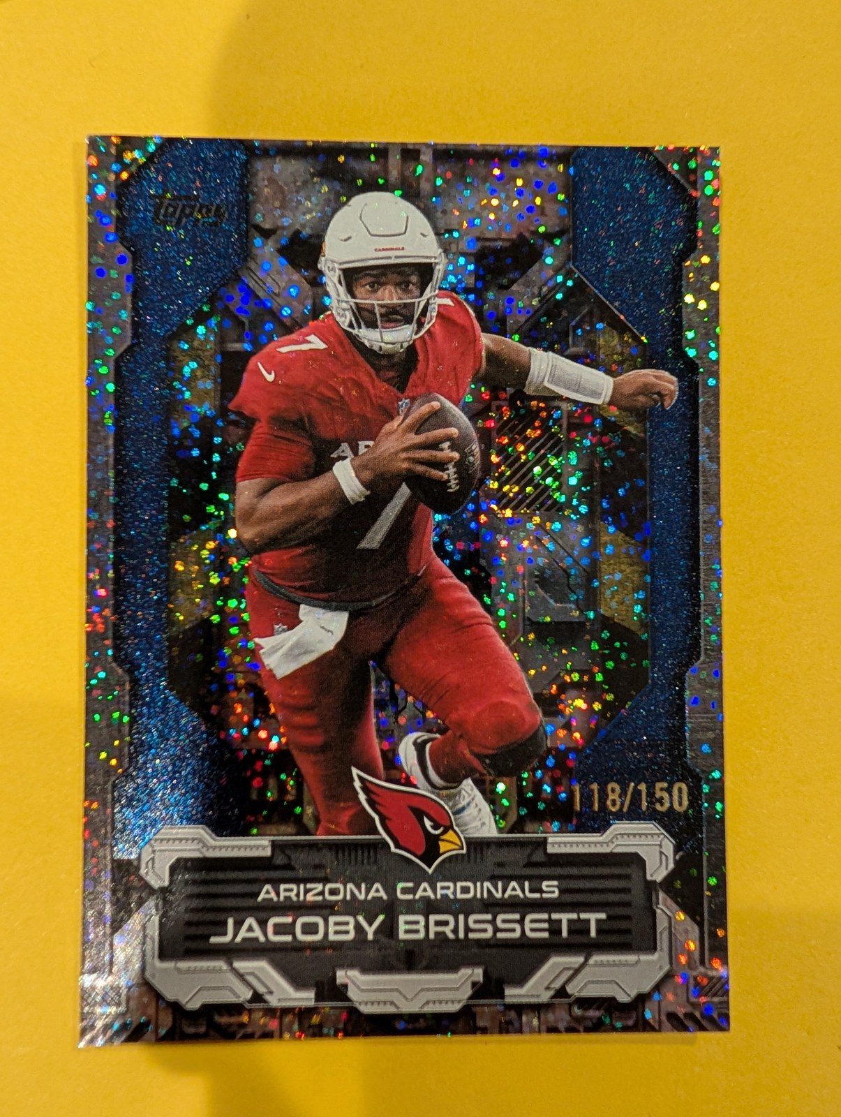 2026 Topps Football Jacoby Brissett Touchdown Machines #TM-36 Blue /150 - front