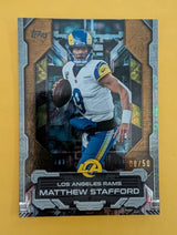 2026 Topps Football Matthew Stafford Rams Touchdown Machines Case Hit SSP /50