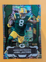 2026 Topps Football Josh Jacobs Packers Touchdown Machines Green SP /99