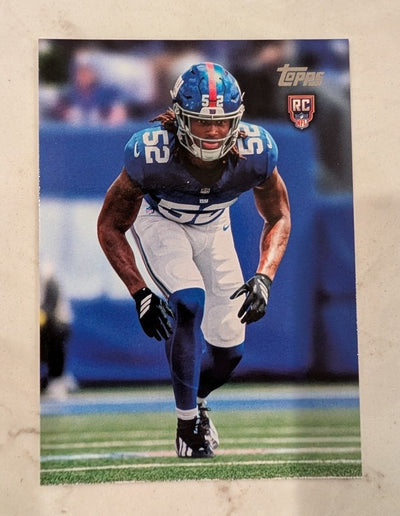2026 Topps Football Arvell Reese New York Giants True Photo Variation SP RC #346