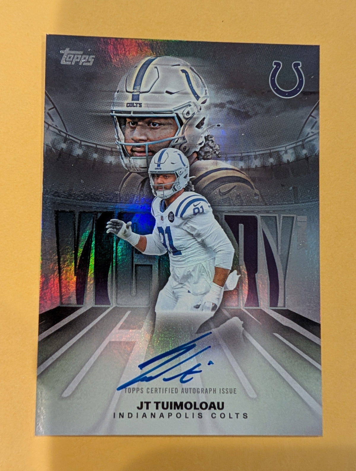 2026 Topps Football JT Tuimoloau Colts Victory Ink Autograph RC #VI-JT
