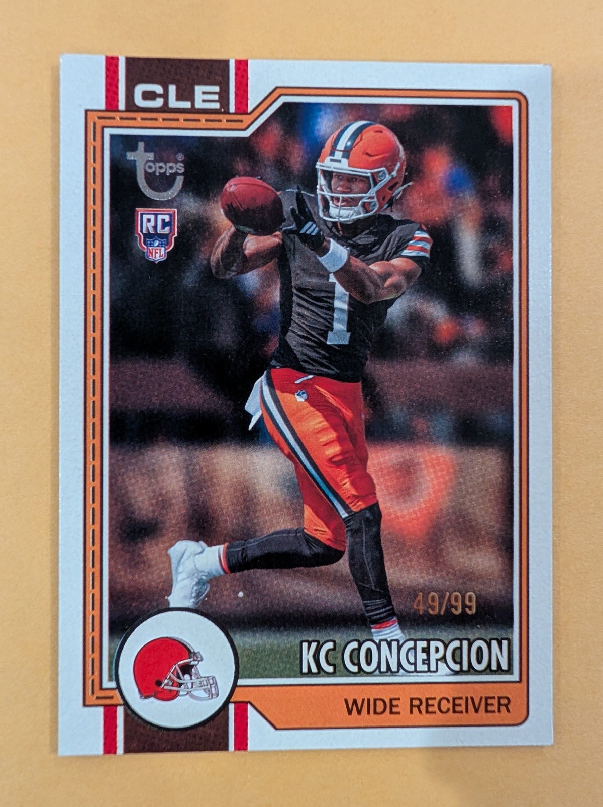 2026 Topps Football KC Concepcion Browns Vintage Stock SP /99 RC #323